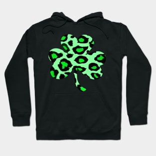 Green Leopard Lucky Clover Hoodie